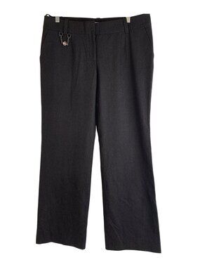 Mens Celine Depose Black Wool Straight Leg Pants Chain Size 44 Phoebe Philo